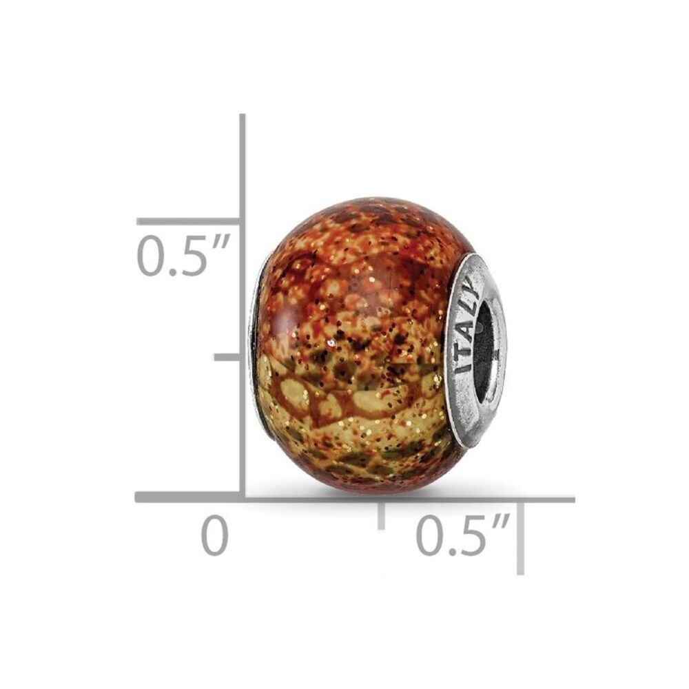 Kazi Luxury Silver Reflections Lt Brown Python Gl… - image 5